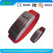 Hot Sale Metal avec bracelet en cuir USB Flash Disk (EL-508)